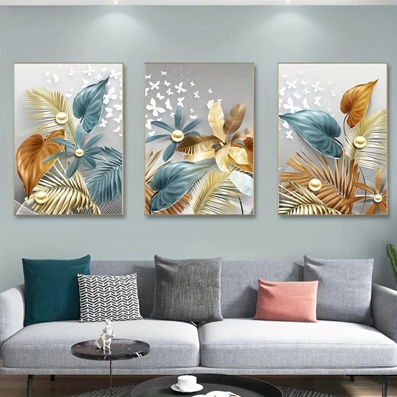 3pcs Canvas Poster Modern Art Home Decoration Ideal Gift Bedroom Living Room