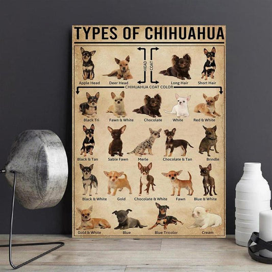 Vintage Chihuahua Decor Sign for Home Kitchen Bar Retro Wall