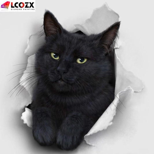Cat Diamond Painting Kit - DIY Full Diamond Art