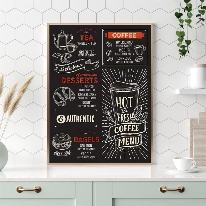 Canvas Poster Modern Art Coffee Print Painting Wall Art For Living Room