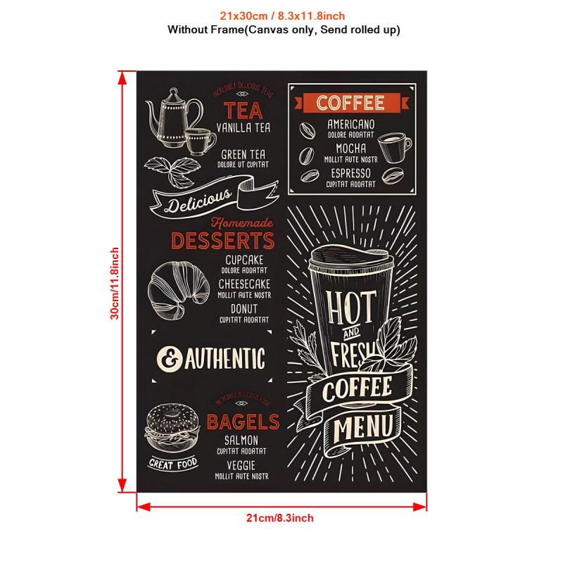 Canvas Poster Modern Art Coffee Print Painting Wall Art For Living Room