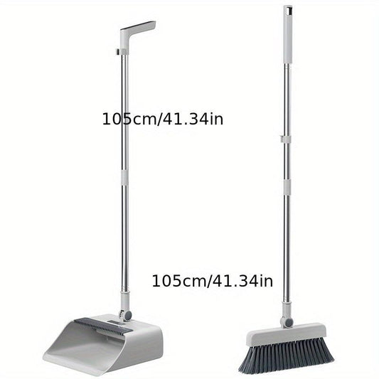 3pcs Household Broom Floor Brush Dustpan Set Thickened Sweeping Broom