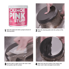 1pc Pink Magic Cleaning Paste Stainless Steel Pink Magic Mirror Rust Removal