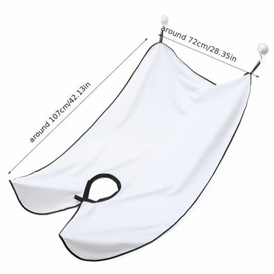 Men's Beard Shaving Apron with Zipped Storage Bag