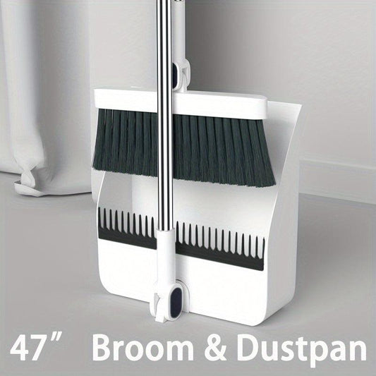 Upright Broom And Dustpan Combo Set For Home and Office Cleaning
