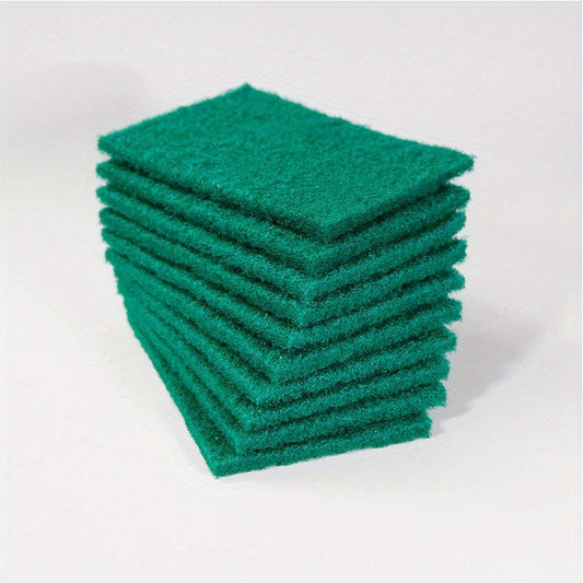 Heavy Duty Scrub Pads Sponge Dishwashing Brush Green Reusable Household Kitchen