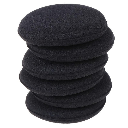 12pcs Round Car Wash Sponge Car Cleaning Scrubbing Microfiber Polishing Pads