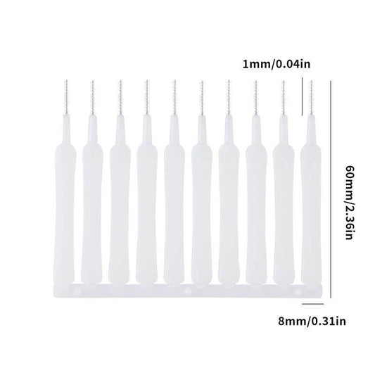 10pcs Small Brushes In a Bag Mobile Phone Hole Cleaning Household Tool