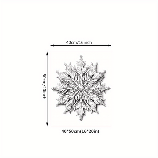Canvas Poster Snowflake Decorative Painting Ideal Gift For Wall Art