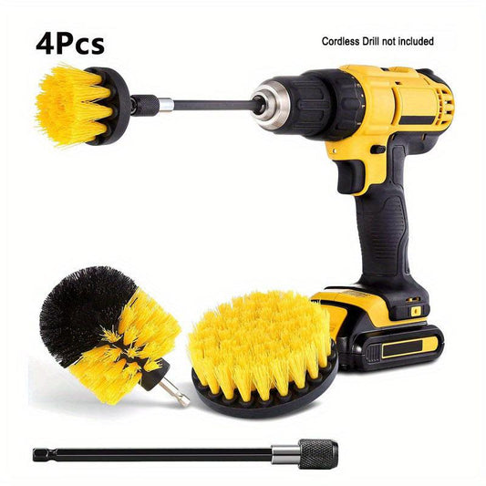 5pcs Drill Brush Set for Cleaning Doors and Windows