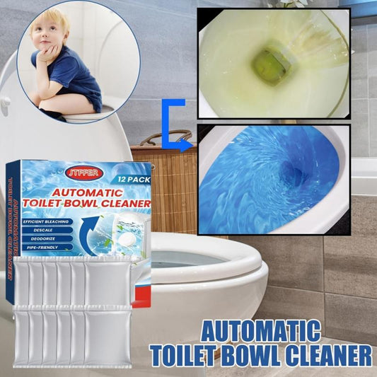 12pcs Toilet Bowl Cleaner Automatic Toilet Cleaning Effervescent Tablet