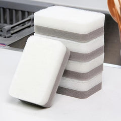 5pcs Decontamination Dishwashing Sponge Double Sided Cleaning Brush for Kitchen