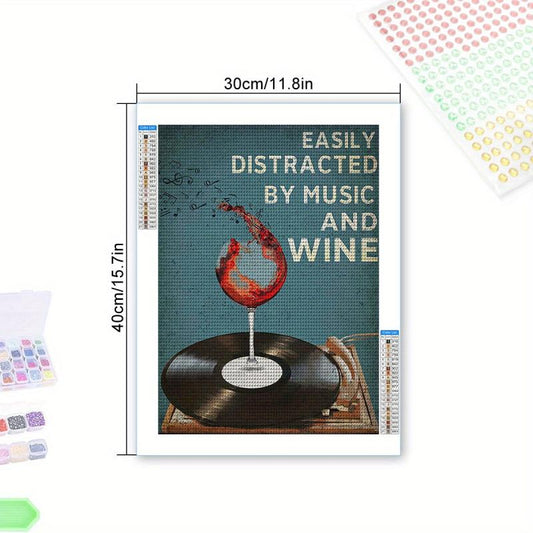 Retro 5D Diamond Painting Kit for Adults