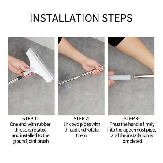 Rotary Floor Scrub Brush for Tile and Grout Cleaning 38 Long Brush Head