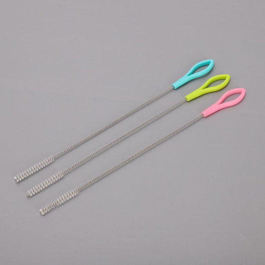 3pcs Metal Straw Cleaner Brush Stainless Steel Long Cleaning Brush