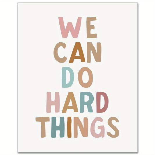 Canvas Poster Modern Art Growth Mindset Ideal Gift