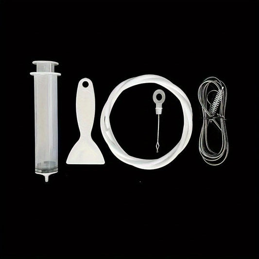 5pcs Refrigerator Drain Hole Dredger Set with Brush Water Pipe Cleaning