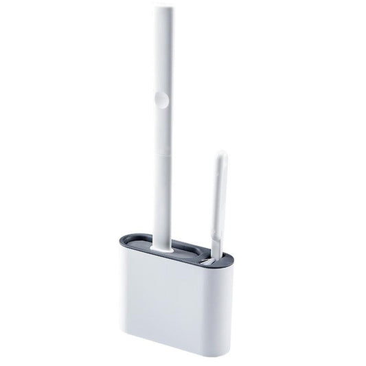 Silicone Toilet Brush Set Wall Mounted Bathroom Cleaning Set
