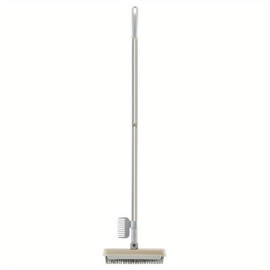 3-in-1 Floor Sanding Brush with Scraper, Long Handle & Silicone Gap Brush