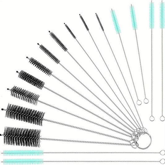 16pcs Reusable Straw Cleaning Brushes Assorted Colors