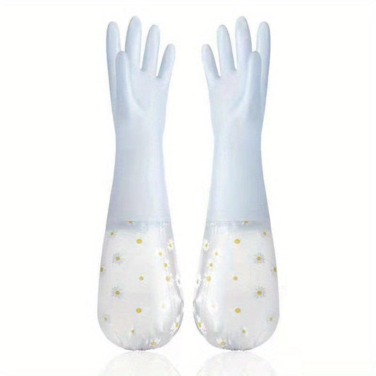 Thermal Dishwashing Gloves Waterproof Protective Non-slip Random