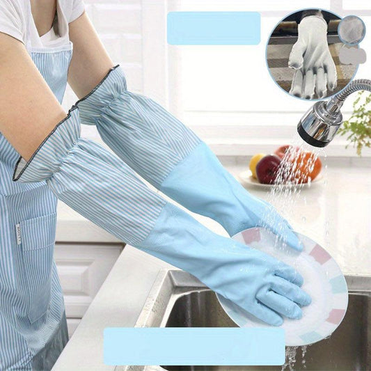 Winter Long Thermal Gloves Plus Velvet Waterproof