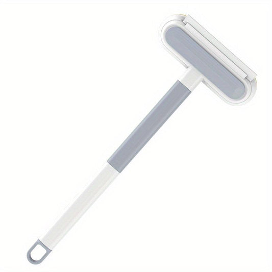 2pcs 3 In 1 Glass Tile Cleaning Brush With Handle Multifunctional Car Window Cle