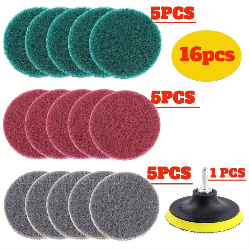 16pcs 4 Inch Drill Brush Tile Cleaning Kit for Bathroom Kitchen