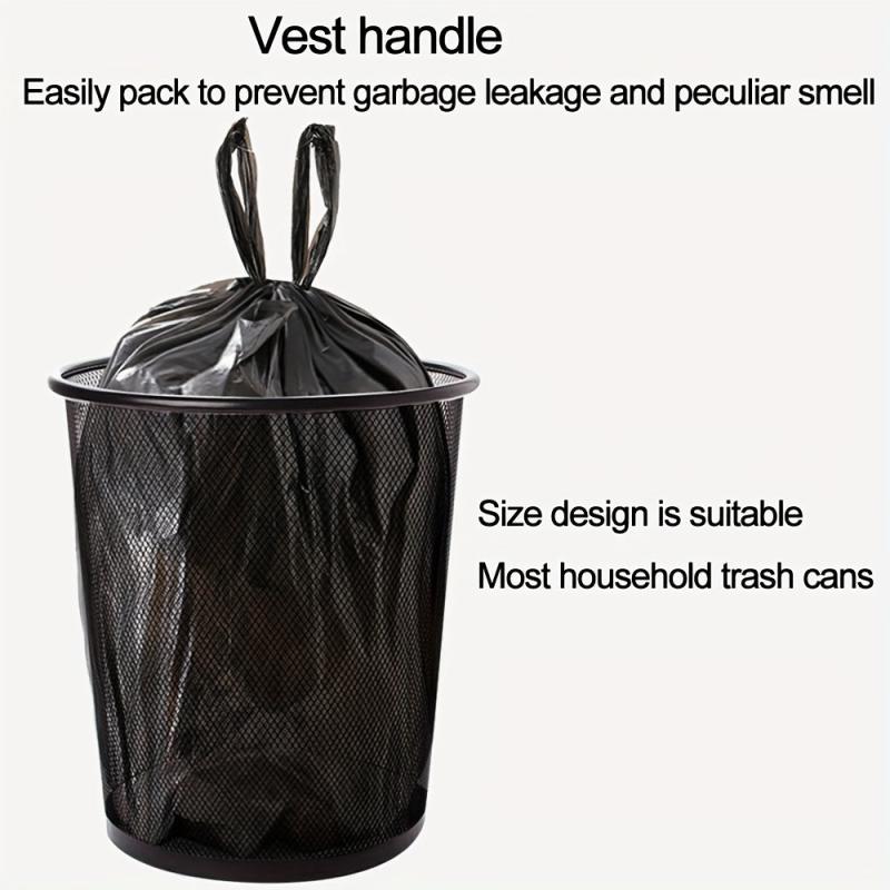 100pcs Disposable Garbage Bags With Handle Trash Bags Pet Poop Bags