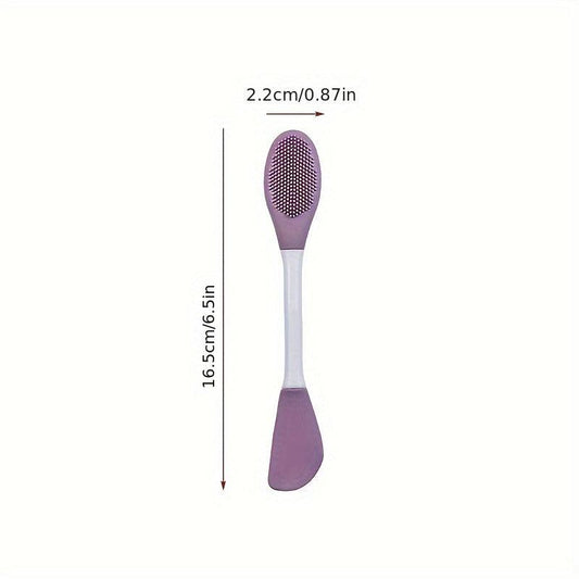 Double Head Mask Brush Silicone Face Wash Brush Mud Film Applicator