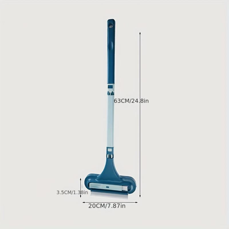 Multifunctional Window Screen Cleaning Brush Glass Wiper Scraper Long Handle