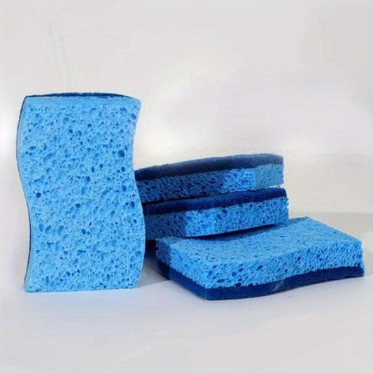 6 Pack Non Scratch Scrub Sponges Safe for Non Stick Cookware