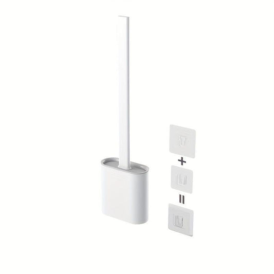 Toilet Brush With Holder Long Handle Flexible Cleaning Brush
