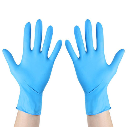 100pcs 9inch Disposable Nitrile Gloves Non-slip Extra Thick Industrial Wear