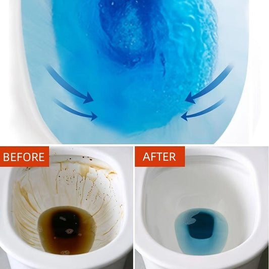 6pcs Toilet Bowl Cleaner Tablets Automatic Descale Deodorize Septic Tank