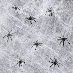 100pcs Halloween Spooky Plastic Spiders Scary Toy Kids Party Decor