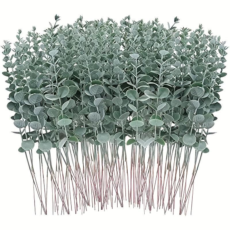 24pcs Artificial Eucalyptus Branches for Room Decoration