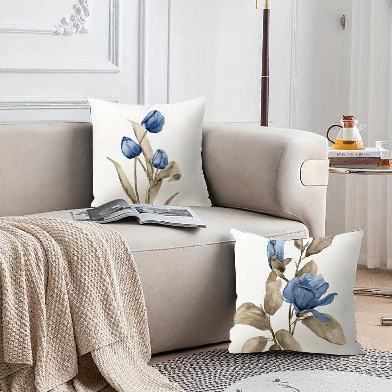4pcs Linen Cushion Cover Home Decor Room Decor