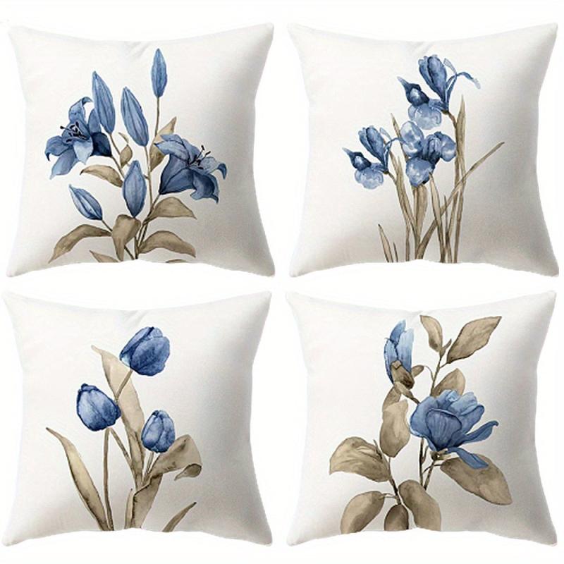 4pcs Linen Cushion Cover Home Decor Room Decor