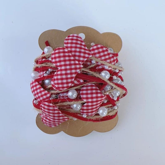 Heart Shaped Christmas Tree Decorations - Set of 6