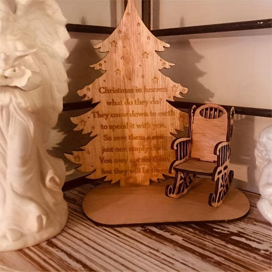 Christmas Candle Memorial Display Merry Christmas In Heaven Memory Tealight