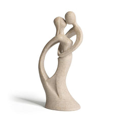 Sandstone Resin Lover Figurine Abstract Art Couple Statue Gift Home Decor