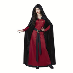 1pc Halloween Hooded Cloak Witch Cosplay Accessories Costumes Masquerade
