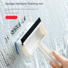 Double sided Glass Scraper Window Cleaning Brush Bathroom Wall Mirror Wiper