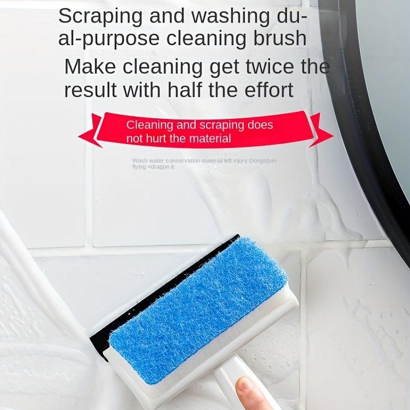 Double sided Glass Scraper Window Cleaning Brush Bathroom Wall Mirror Wiper