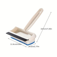 Double sided Glass Scraper Window Cleaning Brush Bathroom Wall Mirror Wiper