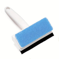 Double sided Glass Scraper Window Cleaning Brush Bathroom Wall Mirror Wiper