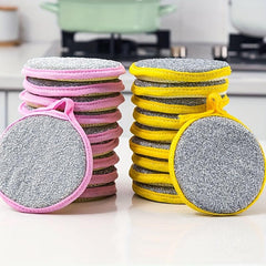 5pcs Double Sided Sponge for Kitchen Cleaning - Non Stick Degreasing