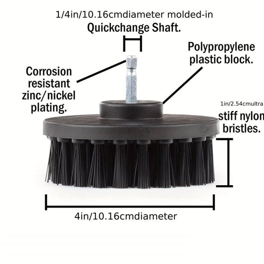 1pc Drill Brush Head Multipurpose Power Cleaning Scrub Brush