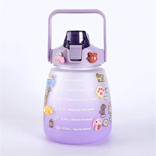 44oz Leakproof Sports Water Bottle with Straw & Strap